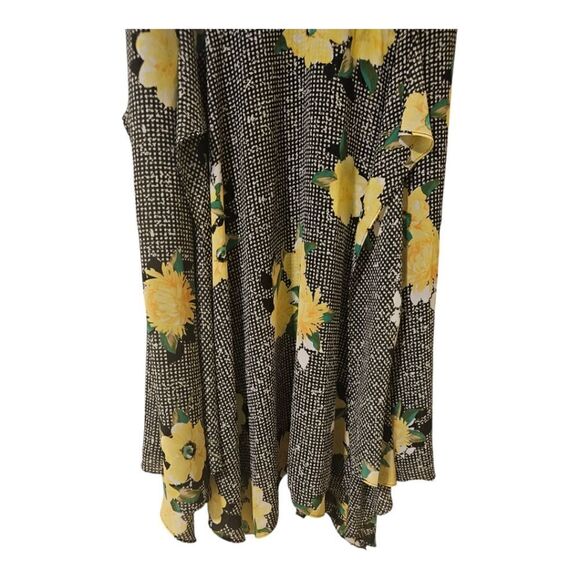 INC INTERNATIONAL CONCEPTS Cold Shoulder Gingham Floral Check Dress - Size 18W - Picture 10 of 13